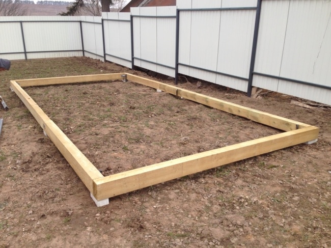 Деревянный фундамент