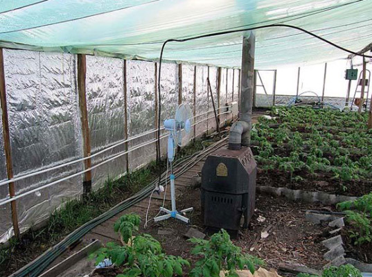 Печь буржуйка и вентилятор