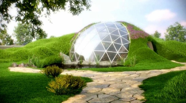 Заглубленный геокупол