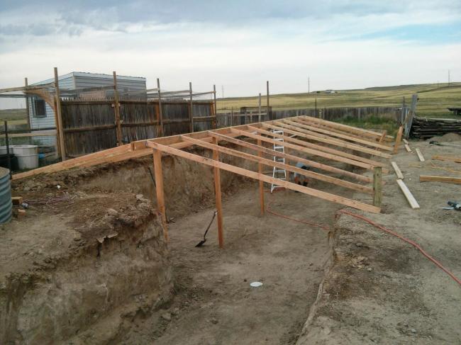 Строительство подземной теплицы